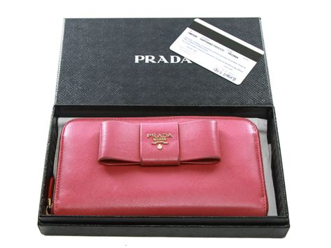 authentic prada saffiano leather wallet.